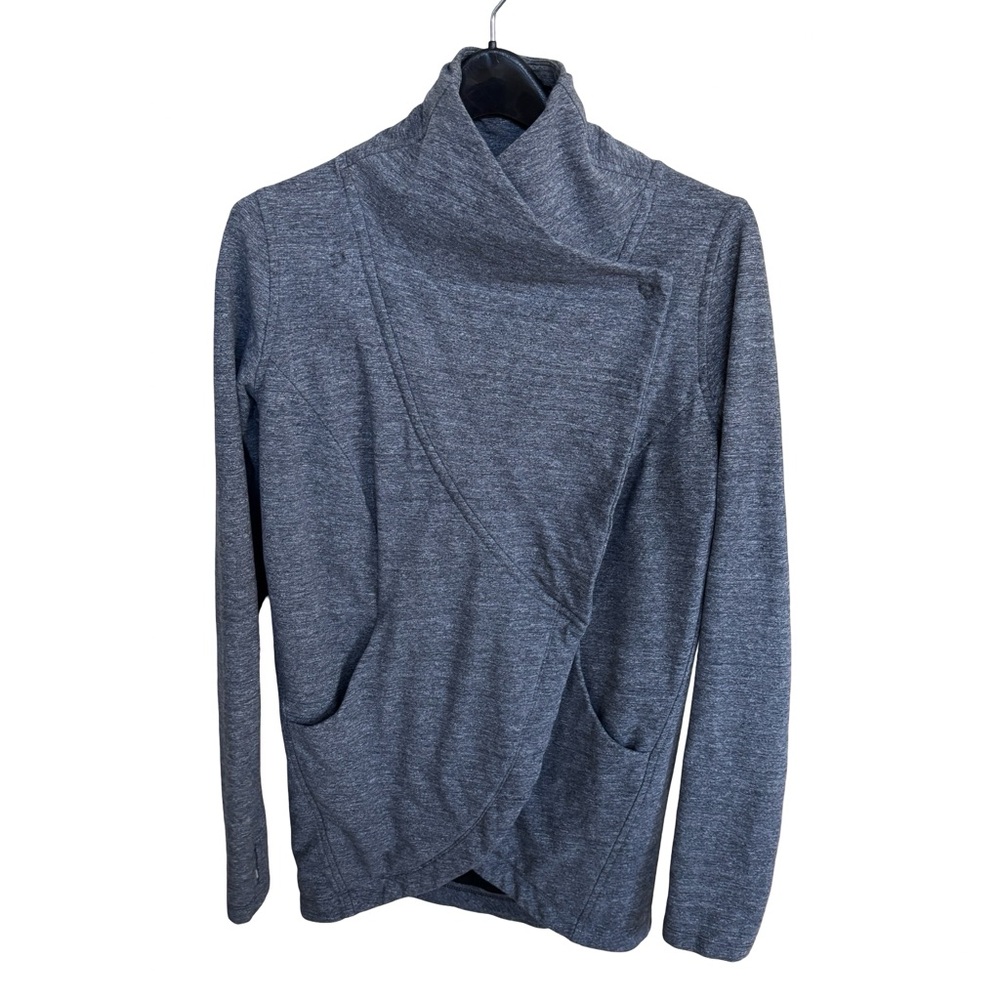 LULULEMON WOMEN’S THAT'S A WRAP GRAY SWEATER Sz 6